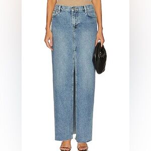 GRLFRIEND Denim Maxi skirt